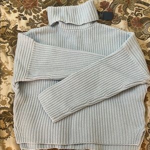 Abercrombie & Fitch light blue turtleneck